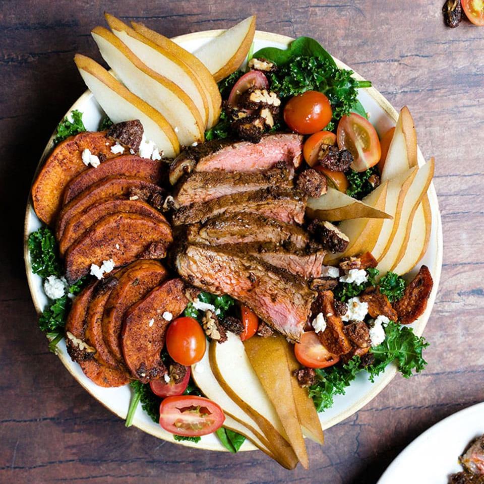 استیک دارچینی با سس خردل