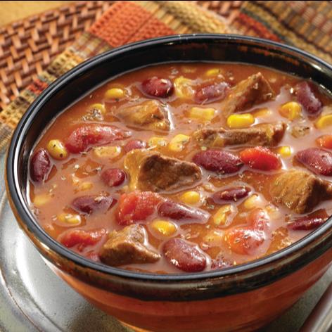 خورش گوشت و لوبیا با ذرت