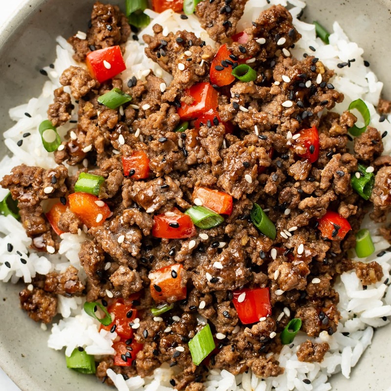 خوراک گوشت و برنج