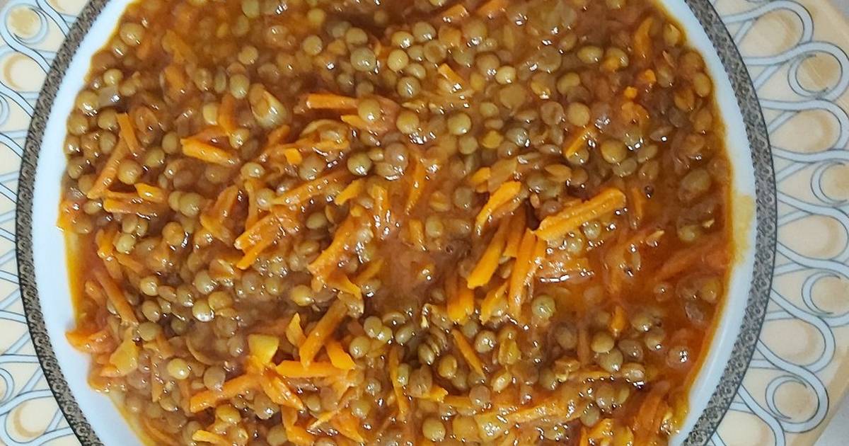 خوراک عدسی و هویج