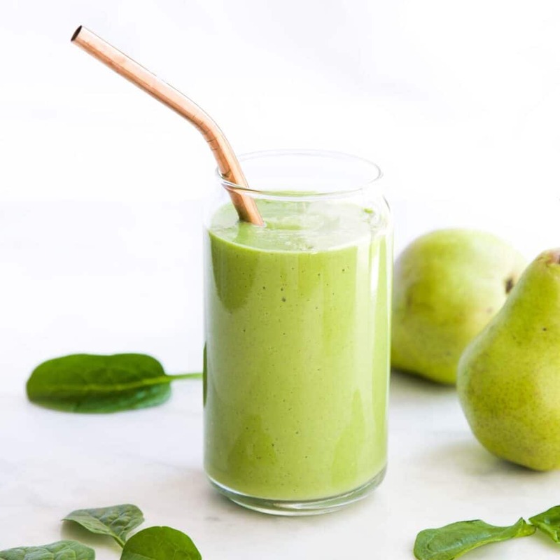 آبمیوه گلابی و اسفناج