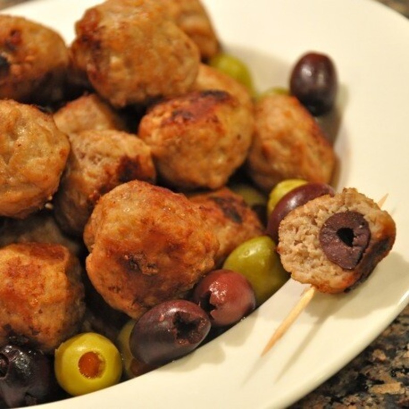 توپک گوشت و زیتون
